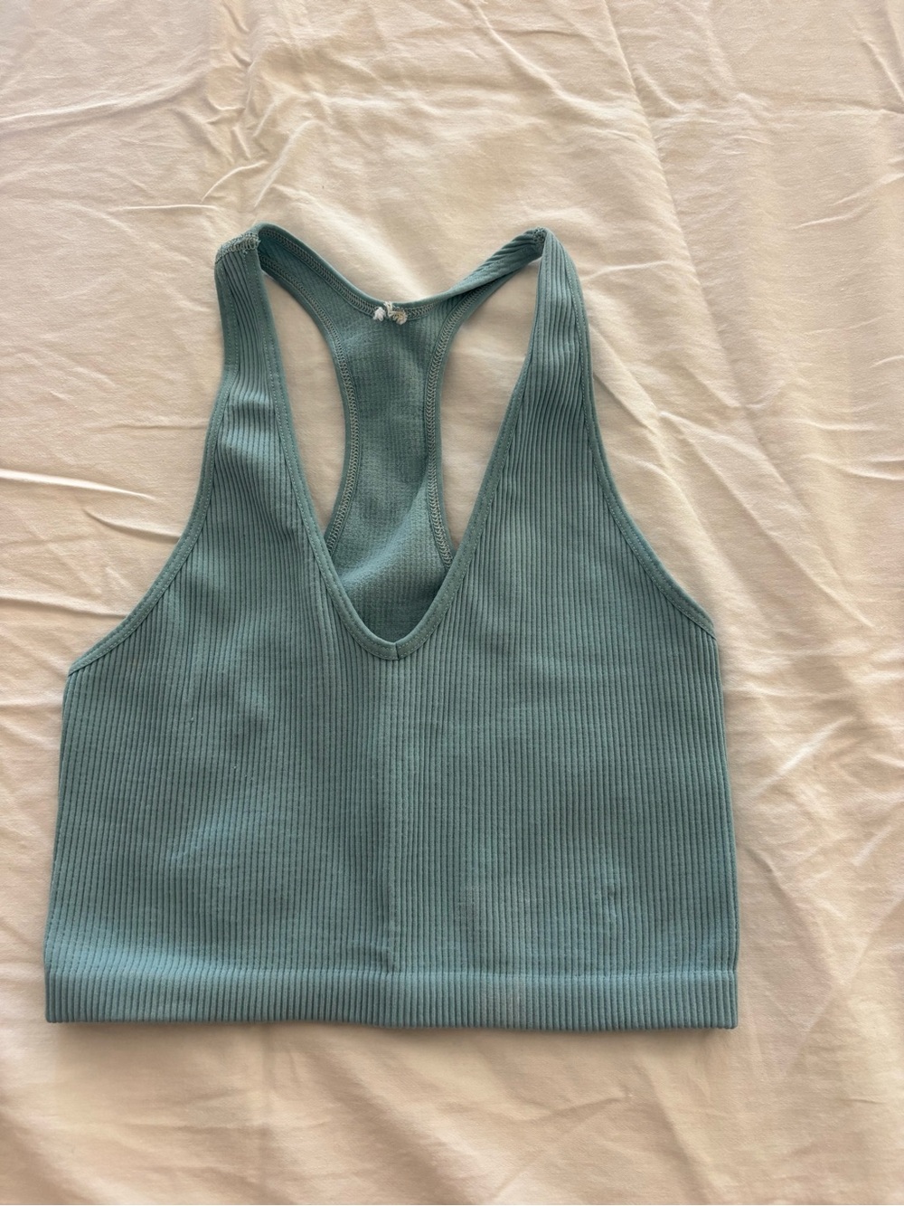 Free People Teal Tank Top Ribbed